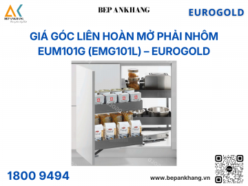 Giá góc liên hoàn mở trái nhôm cao cấp ghi đậm EUM101G (EMG101L) – Eurogold